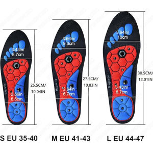 Orthopedic Arch Support Insoles for Men And Women Magnetic Acupressure Massage Shoe Inserts Shock Absorption Sports Foot Pads