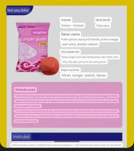 Umpan gluten / Umpan tidak mudah lepas dari kail