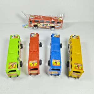 10 pcs MAINAN MOBIL BIS PULLBACK mainan kendaraan kecil