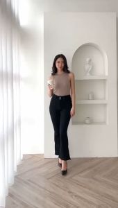 Celana Jeans Wanita Sideslit Cutbray - SYS CLOTHIER
