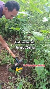 Cangkul Garuk Pembersih Gulma Alat Garuk Koret Rumput Bahan Plat Baja Keras Asli Ukuran 25cmx 8cm