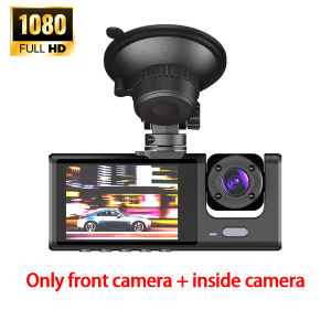 Grandnavi | 1080P Dual Camera Dash Cam for Cars Front and Inside Car Camera with IR Night Vision Loop Recording Wide Angle Car DVR Came