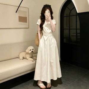CHANGTONG | Waist Slimming Elegant Dress