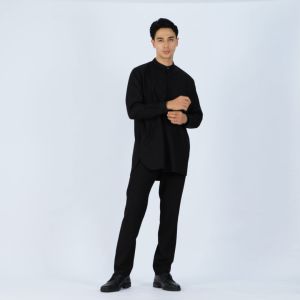 Gizmo Baju Koko Kurta Muslim Premium Lengan Panjang Putih