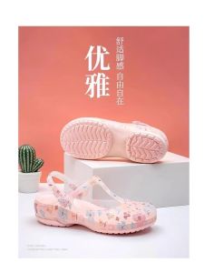 Veblen Womens Sandals Comfortable Lightweight Soft Bottom Beachwear Anti-slip Breathable Thickened Wear-resistant Toe-cap Jelly Shoes