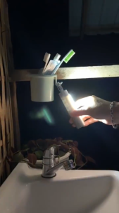 SMILING SHARK With Powerbank Function and Hook Super Bright Mini Flashlight Rechargeable Camping Waterproof Two colors available