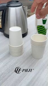 [ 50 PCS ] PAPERCUP MINUMAN 8 OZ PUTIH POLOS FOOD GRADE - GELAS KERTAS MINUMAN TAHAN PANAS & DINGIN TIDAK BOCOR DAN TIDAK MENYERAP AIR || PAPERCUP.ID