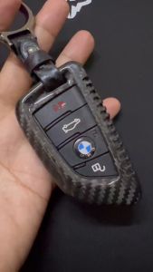 เคสรีโมทรถ BMW Blade คาร์บอนไฟเบอร์แท้ T-Carbon แถมแผ่นใส Transparent TPU ครอบปุ่ม (Top Product Carbon Fiber Key Case) Key Sets BMW Key Sets 2018-New 5 Series 525/530Li/X3X1X5/X6 BMW Series 2-3 Series 4-Series 5 G30 530e m sport330e m sport