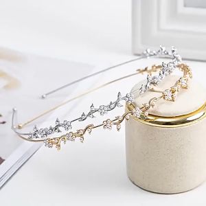 Korean fashion pearl headband simple popular rhinestone embellished crystal headband hair accessories