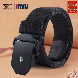 SEPTWOLVES | Casual Trendy Outdoor Webbing Belt with Pin Buckle for Men Jeans