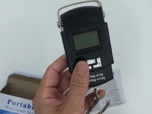Tặng Kèm Pin -Cân Hành Lý Điện Tử Cầm Tay Mini Màn Hình Sử Dụng LCD HD Sáng-Cân Tối Đa 50kg