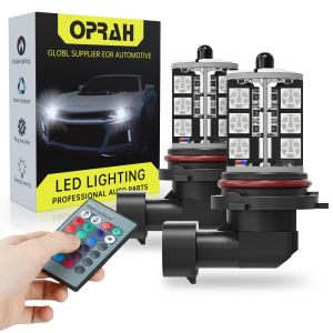 ✅Oprah 2 Bóng Đèn Pha LED 9005 9006 Màu Trắng/RGB Có Điều Khiển Từ Xa Cho Xe Hơi HB3 HB4 H11 H8 H1 880 881 Đèn Sương Mù Đèn Led Cho Xe Hơi Phụ Kiện Cản Xe Máy 1.5W 12V 24V 3000LM màu Trắng 6000K 【Hàng Có Sẵn】