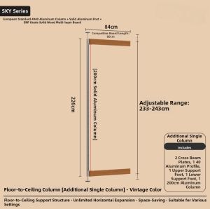 ALEDAN | Flexible Modular Room Divider Shelf