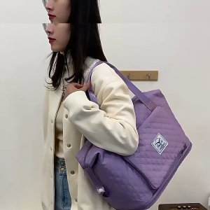 New Versatile Nylon Foldable Travel Bag - Durable Lightweight Tote with Pockets