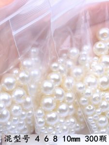 Hạt Ngọc Trai Nhựa ABS Có Lỗ Tròn Nhỏ Thân Thiện Với Môi Trường Không Độc Hại Không Phai Màu Không Bong Tróc