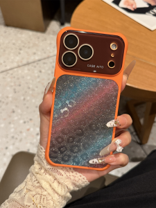 Anti-drop Sparkle Leopard AI Button Phone Case