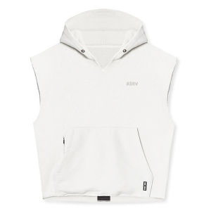 ASRV | Men Cotton Hooded Tank Top Sleeveless Vest Bodybuilding Gym Workout Sweatshirt Fitness Training Sports Singlet Casual Sportswear