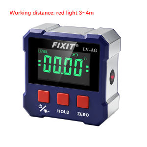 Máy Đo Độ Nghiêng Kỹ Thuật Số Bằng Laser Sạc Từ Tính Hai Mặt Cổng Type-C Độ Chính Xác ±0.2 ° Dụng Cụ Đo Góc Chính Xác