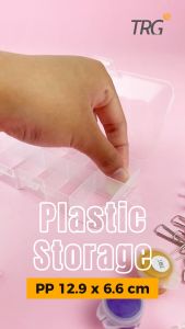 TRG Plastic Storage Box PP 10 Sekat 12.9 x 6.6 SB-38 - Tempat Penyimpanan Kotak Plastik Kecil Serbaguna 129 x 66 cm