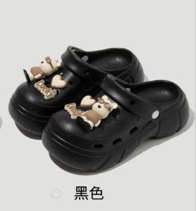 Roche Womens Summer Thick Bottom Platform Sandals Anti-slip Heightening Slippers Beach Sandals Head Covering Clogs Casual Style