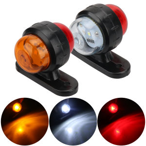 2PCS LED Side Marker Lights 12v 24v Truck Front Rear Clearance Lights Outline Lamp Indicator Tail Light For Trailer Van Caravan