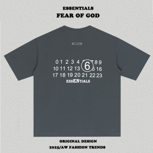 FOG American Style Short Sleeve T-Shirt with Digital Print Loose Fit Cotton Casual Wear for Teenagers Summer Fashion Top