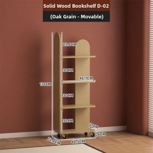AMU·PIGGY | Multi-level Antique Style Wooden Shelving Unit