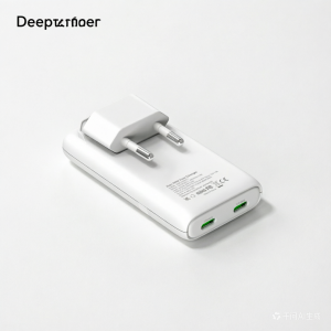 65W Dual Type-C GaN Fast Charger EU Foldable Plug PD QC Quick Charge Small Portable Power Brick for iPhone Samsung iPad Tablet