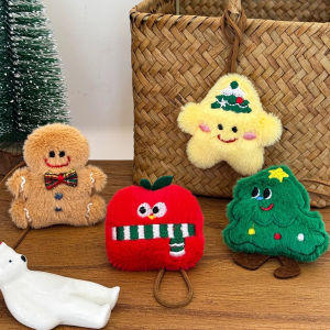 Cute Christmas Plush Doll Pendant Cartoon Christmas Tree Santa Claus Pendant Outdoor Decoration