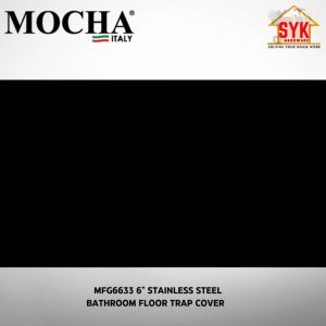 SYK Mocha MFG6633 201 Stainless Steel Bathroom Floor Trap Cover 6 Inch Floor Drain Hole Cover Floor Granting Water Drain