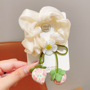 Strawberry Flower Girl Hair Ties