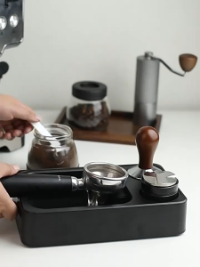 กล่องเคาะกากกาแฟ ที่วางแทมเปอร์ แบบพลาสติก มีให้เลือก 2สี