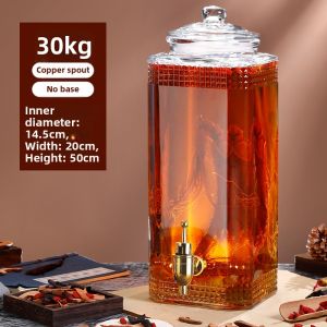 Glass Jar For Storing Liquor