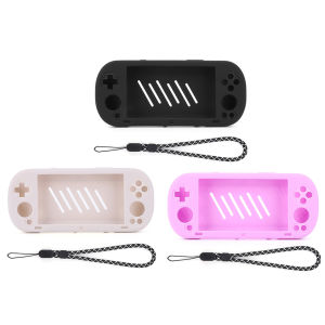 Silicone Case Soft Skin Cover Case Shockproof Protector Cover with Lanyard for Trimui Smart Pro Game Console Accessories
