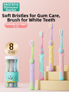 PROTEFIX | Soft Childrens Toothbrush For 3-12 Years Kids Family Pack