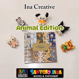 Kertas Lipat INA Animal Edition 16x16 cm - 50 Origami 10 Motif