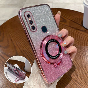 Vivo S1 Phone Case Full Cover Shockproof Silicone Mens Womens Protective Shell for Vivos1 Creative Luxury Glitter Stand Design