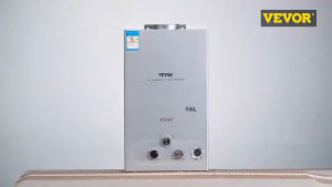 Stainless steel gas water heater 18L UPG 24.8" height 13.8" width 5.9" depth No installation in the room