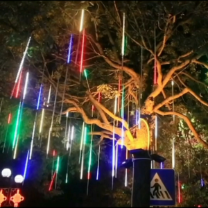 Meteor Shower Lights Rain Lights small flashing Lights String Lights Star Lights decorate the bedroom colorful outdoor household flashing Colored Lights Brightening Engineering Light Holiday lights Copper Lamp Jubilation Meteor shower