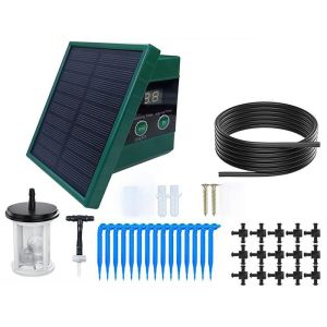 Solar Irrigation System for Garden Balcony Automatic Drip Irrigation System DIY Garden Watering System Drip Hose Irrigation 10M
