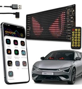 1/2 PCS LED Matrix LED PanelDevil Eyes Light For Car/TruckProgrammable Led Eyes for Car Windshield - USB-Powered LED Matrix Panel Remote/App Controlfor Business Car Truck Shop Bar Concert