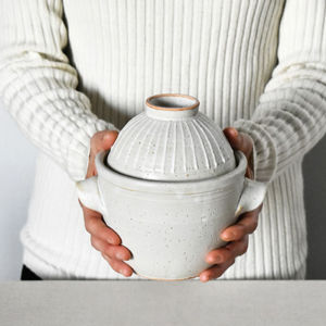 Handmade Single Cover Double Cover Clay Pot Rice Cooker Soup Pot Induction Cooker Small  Style Ceramic Lid round Shape Pot