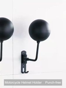 HELMET RACK WALL MOUNT | Motorcycle Accessories | Motorcycle Helmet Holder | 180° Rotation | Aluminum Material | With 2 Hooks | For Helmet Storage | Durable | Easy to Install | Space - Saving Design | Lightweight | Best Seller