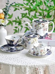 European Style Rose Ceramic Coffee & Tea Set