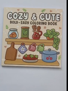 SKISOPGO Kids Coloring Book in Cozy Moments for Relaxation Graffiti Painting Book Kid Educational Book