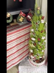 Khăn trải bàn giáng sinh Mary Decor trang trí dịp noel - KB-M05 M05A C01
