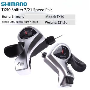 SHIMANO | Shimano Tourney SIS SL TX30 TX50 Bicycle Shift Lever 3*6s 3*7s 3v Left 6v Right 7v 18 21 Speed Pair Shifters Gear Cable