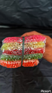 Sedotan Plastik Ikatan Neon Warna Warni/Sedotan Plastik Murah Merek Angel Isi 200Pcs Termurah Berkualitas