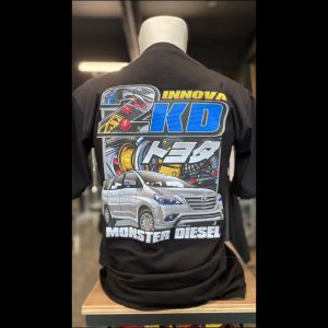 Kaos 2 KD INNOVA - Baju Distro Pria MONSTER DIESEL T-Shirt 2 KD INNOVA Otomotif Cutton Combed