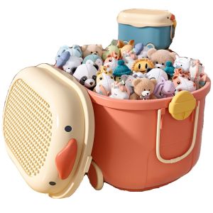 Large Capacity Childrens Toy Storage Box Home Organization Basket Clothes Book Sorting Box Cartoon Plastic Storage Container
